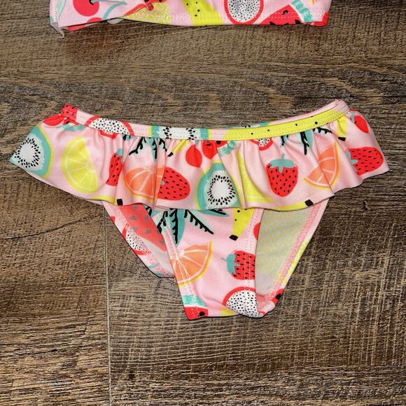 KavKas Girl’s Swimsuit 2 Piece Fruit Pattern 2T - Picture 2 of 8